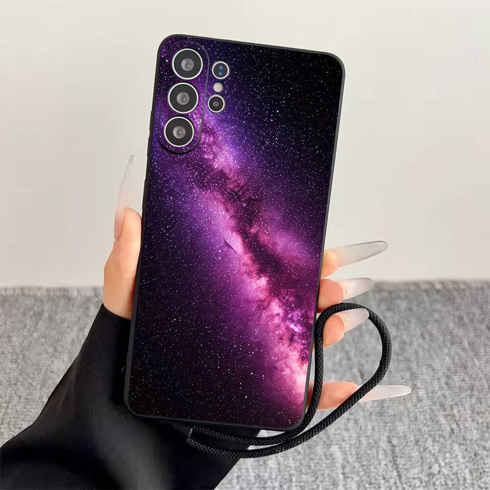 Space For Galaxy Universe Phone Case For Samsung S25,S24,S21,S22,S23,S30,Ultra,S20,Plus,Fe,Lite,Note,10,Black Cover