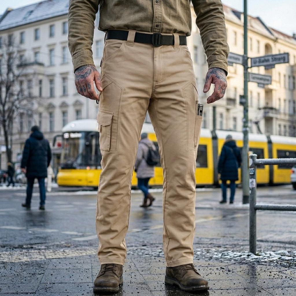 Herren- Cargohose Mehrere Taschen Retro-Farbe für die Arbeit im Freien