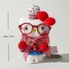 Hello Kitty Plush Toy Pendant For Girls Kawaii Cartoon Pendant Exquisite Kids Plush Cat Doll Sanrio Gift Bag Decor