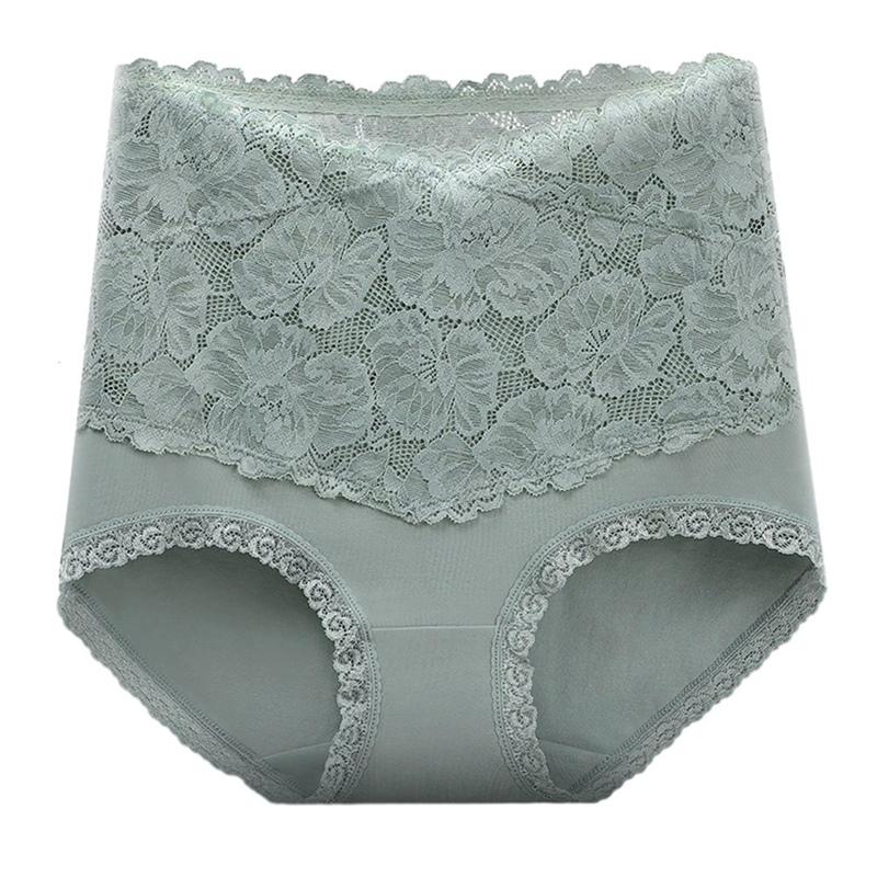 Damen Spitze High-Waist Bauchweg-Slips Antibakteriell Formend Po-Lifting Slips