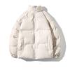 New Men's Clothing Korean Version Stand-up Collar Thickened Cotton Jacket Casual Solid Color Men's Bread Clothing