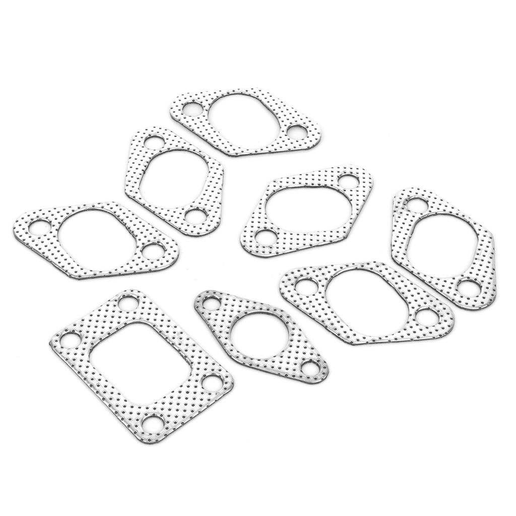 8pcs Exhaust Manifold Gasket Set Fit for NISSAN SKYLINE R32 RB20DET R33 RB25DET