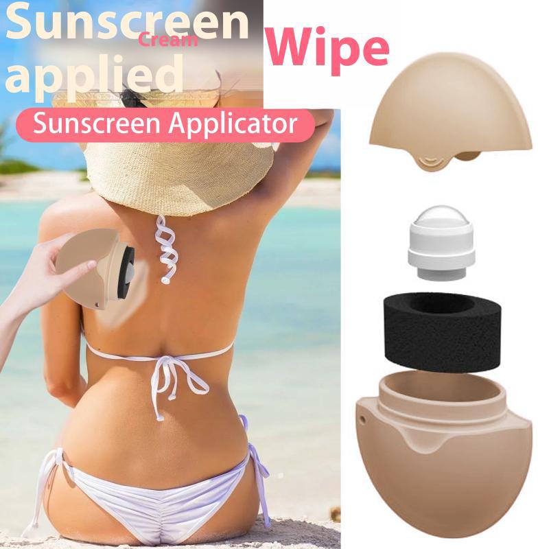 

Silicone Suncream Roller Applicator Refillable Oval Isolation Lotion Cream Bottles Stitching Color Cosmetics Tool Travel