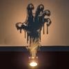 Halloween Decoration 2025 Decorative Candle Holder Scary Candlestick Ornament Desk Accessorie Room Decor Halloween Accessorie