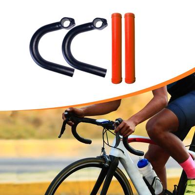 Handlebar Vice Bar with Sleeve Replacement Aluminum Alloy External Angle Rest for Cycling Riding