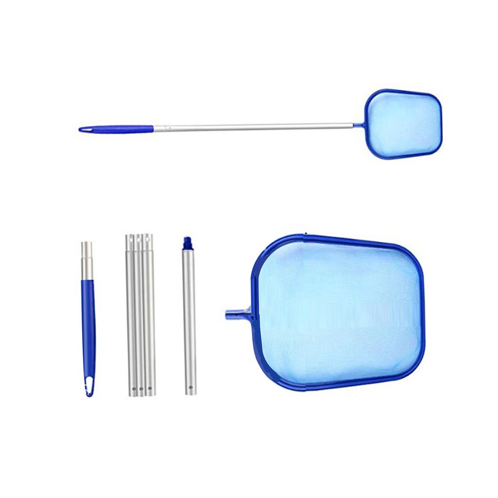 Filet de nettoyage de piscine avec manche 5 sections