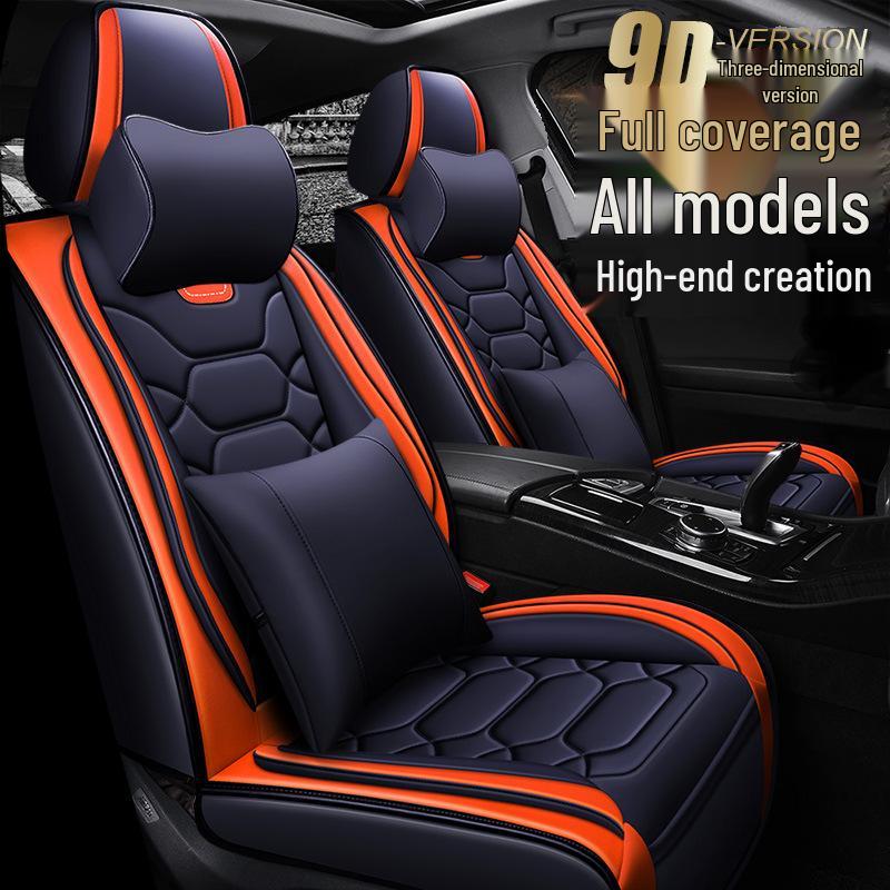 XDD Full Leather 9D Bodybuilding Car Seat Cushion - All-Season Sports Cover