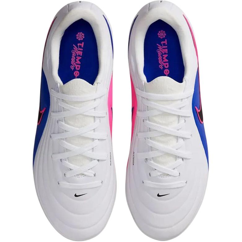 Nike Jr. Tiempo Maestro Academy MG Low GS White Racer Blue Kids Cleats Pink-Blast Black IB5026-146