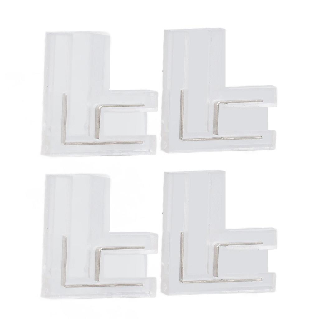 20 Stück FCOB COB Verbinder Transparent L-förmig 8mm 0,31in 2-polig V+v- einfarbiger LED-Streifenverbinder