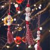 6pcs Christmas Little Snowman Tree Hanging Home Decoration Decorations Pendant Living Room Simple Home Crafts