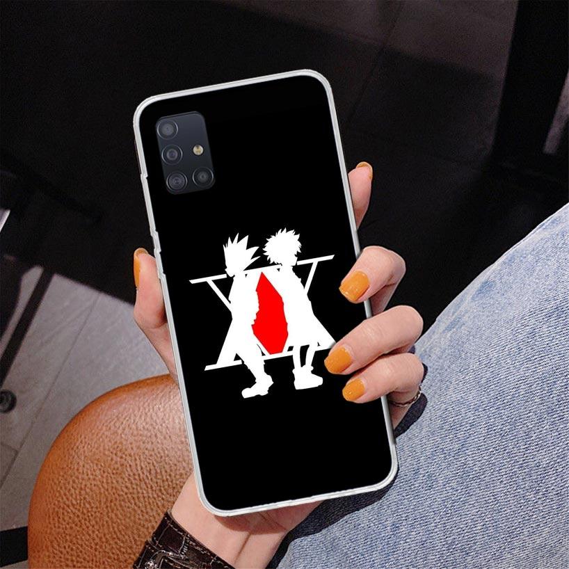 Black White Hunter X Phone Case For Samsung Galaxy A52 A32 A22 A12 A51 A31 A50S A30S A20S A10S Note 20 Ultra 10 Plus S10 A72 A71