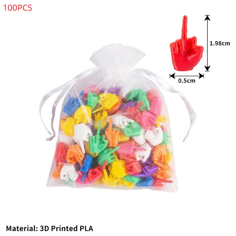 Figurina Dito Medio Stampata in 3D Molte Opzioni di Colore Decorazione Perfetta per Scrivania d'Ufficio Scherzo Divertente per Festa