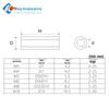 ABS Insulating Hollow Washer Spacer - White, Flat, Sleeve Style, Sizes: M3 to M10