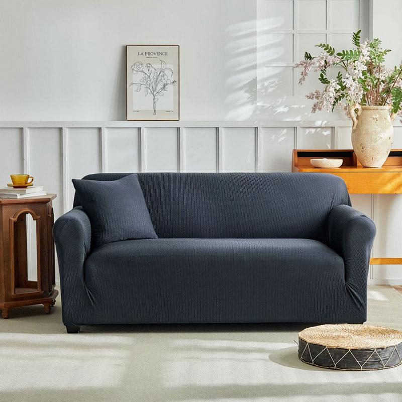 Thick Anti Slip Solid Sofa Cover Elastic All Cover Couch Slipcover for Four Seasons Soft Removable Dust Cover for Living Room