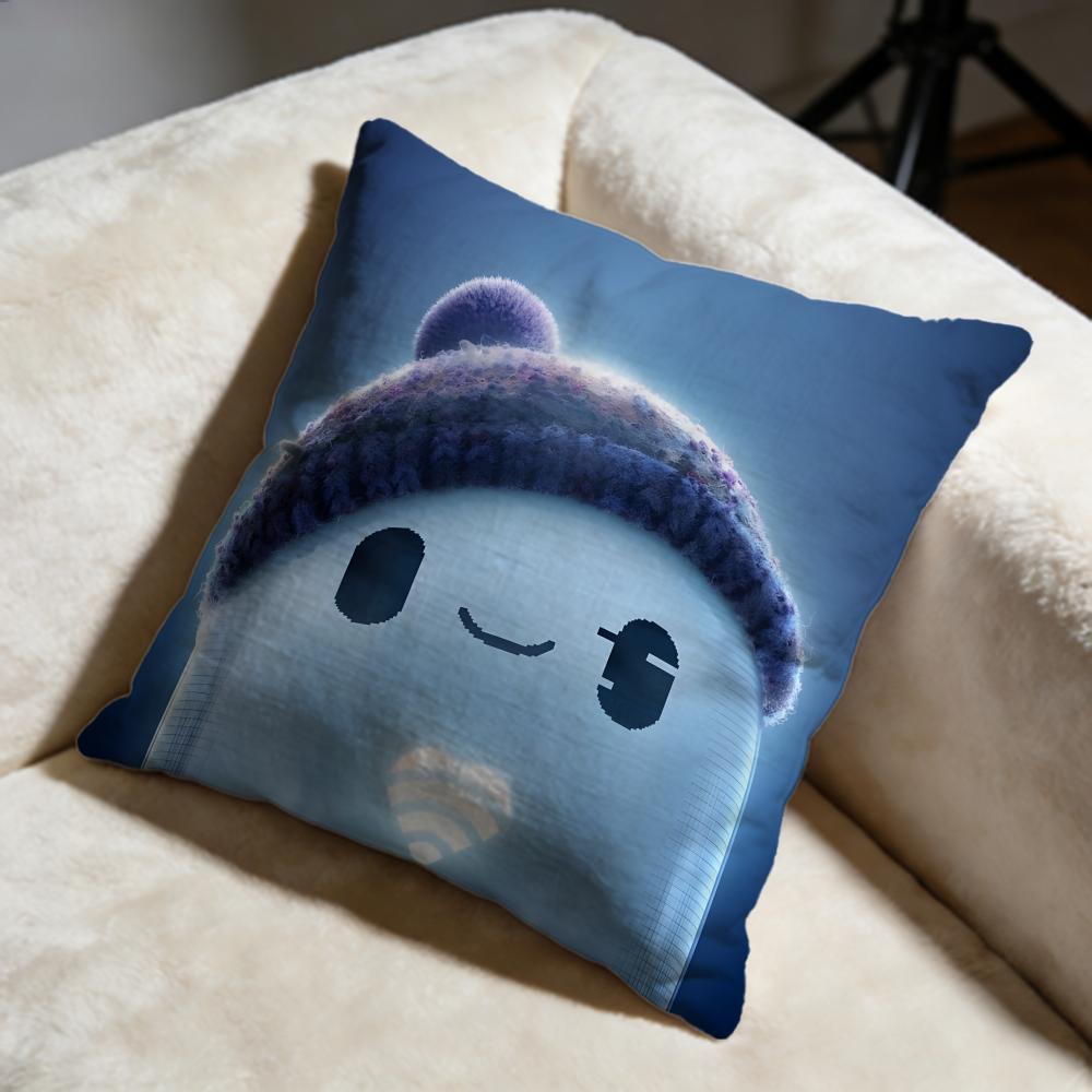 Stylish RRons Gone Wrongful Cushion Cover Soft Decorative Pillow Case Suitable for Bedroom Sofa Car Travel Use