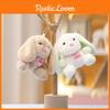 Keychain Rabbit Cute Cartoon Girl Backpack Decorative Pendant Plush Doll Gift