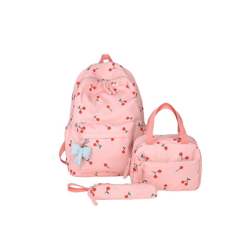 Schultasche neue koreanische Version ins Kirschmuster Rucksack Koreanisches Nischen-Design Schülerrucksack Literarisch Klein Frisch Schultasche