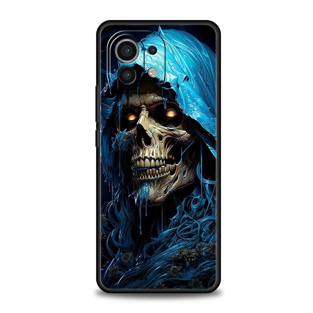 Grim Reaper Skull Skeleton Phone Case For Xiaomi Mi 15 14 Pro 13 12 11 Lite 10T 11T 12T 13T 14T Poco X6 X5 X4 X3 NFC F3 F4 Cover