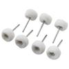 10/20/30Pcs 3mm Felt Grinding Sanding Head Mini Polishing Brush for Dremel Dril Jade Abrasive Buffing Wheel Shank Cotton Thread