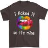 LGBT I Licked It So Its Mine Gay Pride Day Mens T- Shirt 100% Cotton