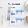 2025 Year Yearly Planner Wall Calendar Office Home Wall Organizers Planner from 01/2025 To 12/2025