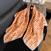 91Cm square scarf silk scarf women's new literary and fashion scarf accessories autumn and winter retro versatile shawl