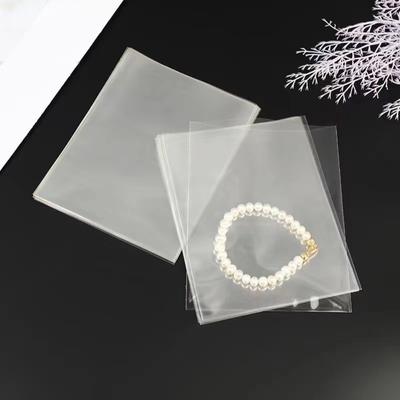 100Pcs Transparent Card Protective Case with Flat Pockets for Jewellery Accessories Packaging Bags