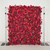 Uflower Red Rose luxury 5D Flower Wall Cloth Fabric Wedding Backdrop Decor Artificial Flower Arrangement Marriage Event Props