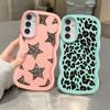 Brown Leopard Print Soft Phone Cover Case for Samsung Galaxy A16 A52 A12 A14 A13 A21s A11 A15 A05 A03 A04 A22 A06 A23 A53 A33
