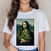 Womens Vintage Oil Painting Graphic TShirt Short Sleeve Harajuku Oversized Aesthetic Spoof Ladies Top Fashionable Clothing