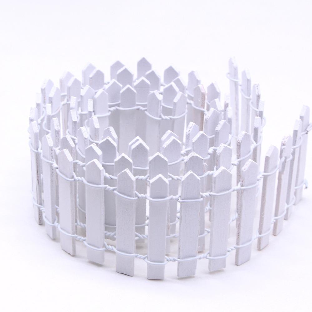 90x5cm Mini-Feengartenzaun Naturholz DIY Holzzaun Puppenhaus Dekoration