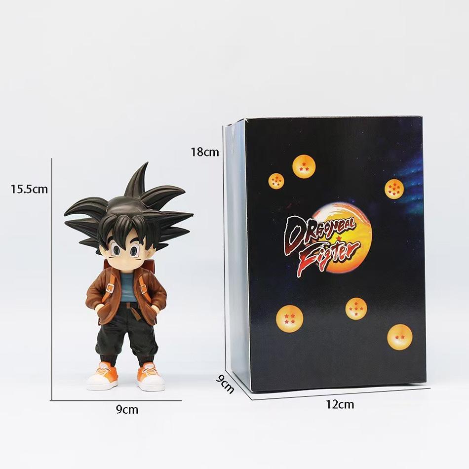 Dragon Ball Z Anime Figure Q Version Kid Goku Backpack Figure Son Goku PVC Collection Decoration Action Figurine Toys Xmas Gifts