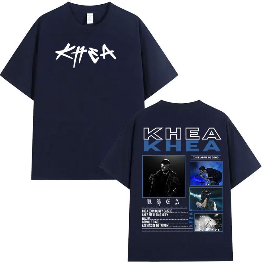 Rapper KHEA New Album 2025 Merch T Shirt Men Hip Hop High Quality Oversized Cotton Tshirts Unisex Retro Gothic Clothing Tshirt