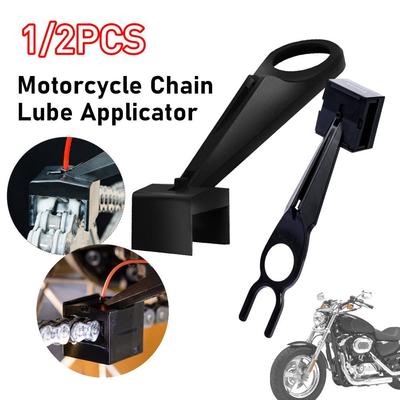 Motorcycle Chain Lube Applicator Mess-Free Chain Wax Chain Cleaner Attachment Motorcycle Chain Lube Oiler Tool for Motorcycle