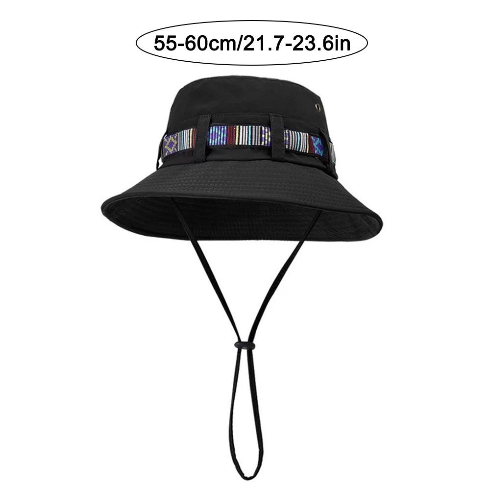 Fashion Sun Protection Sun Hats Breathable Quick-Dry Bucket Hat Adjustable Drawstring Fisherman Hats Outdoor