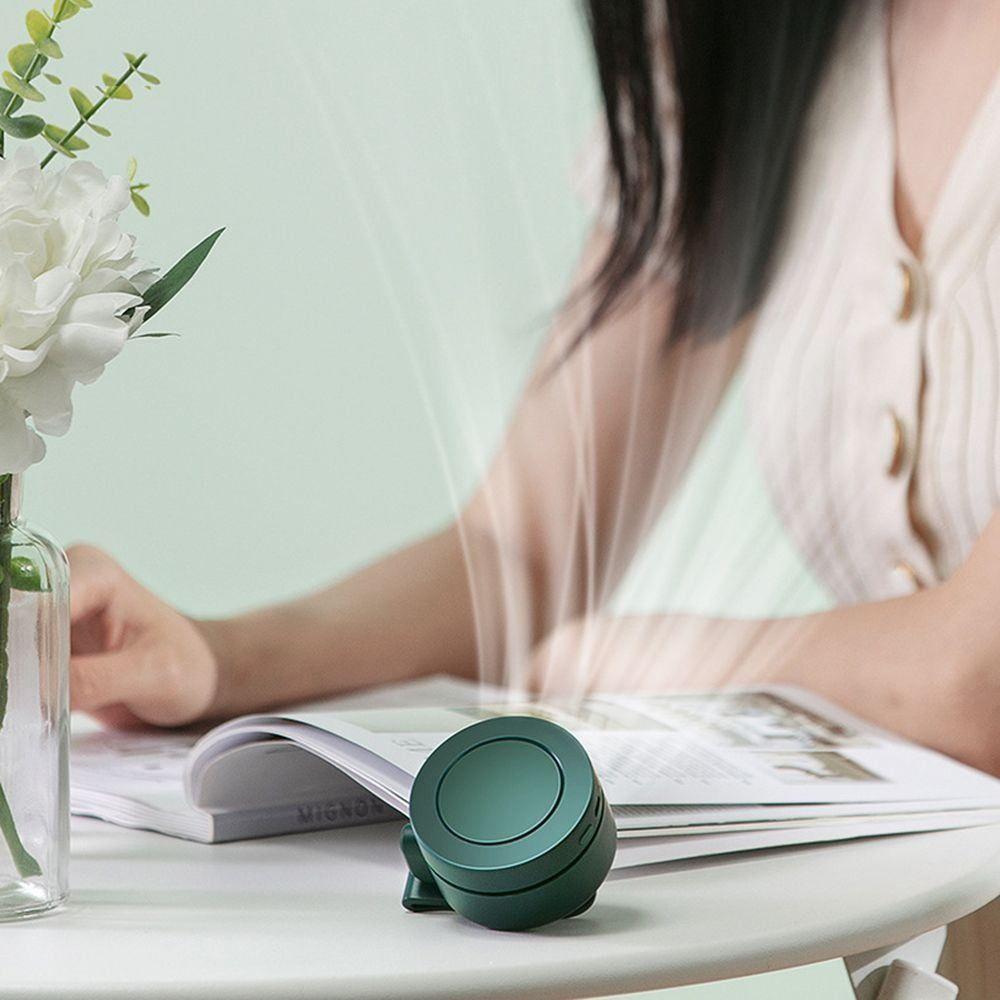 3 Speeds Suspended Waist Fan Long-Lasting Pocket Fan New Silent Mini Bladeless Electric Fan