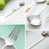 Scratch Resistant Anti-rust Toddler Utensil Stainless Steel Cartoon Dinosaur Children Fork Spoon