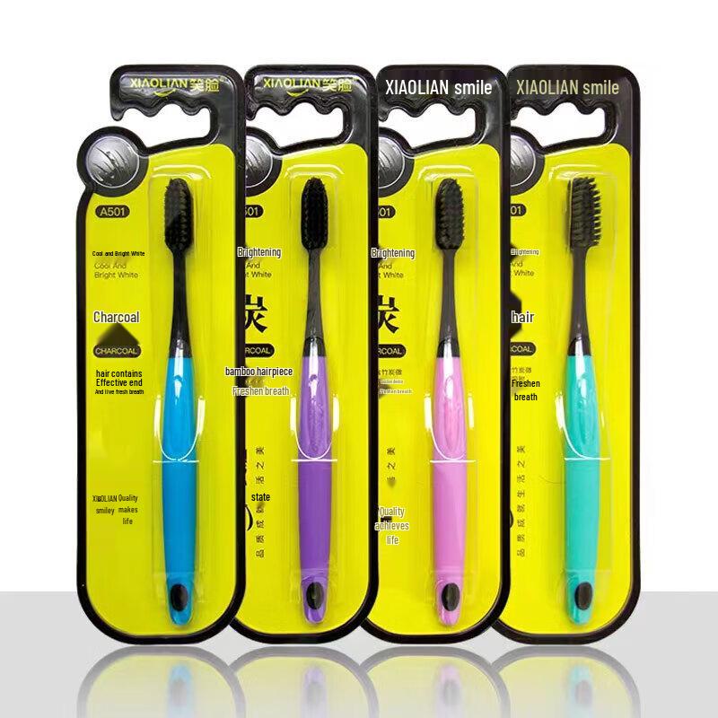 

Changxiao Smile Face Charcoal Soft Toothbrush 4-Pack