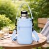 Adjustable Shoulder Strap Crossbody Water Bottle Bag Insulation Water Bottle Carrier Bag  Walking