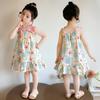 Girls' Vacation Style Floral Camisole Dress Summer 2026 New Style Children's Stylish Summer Dress for Baby Girls