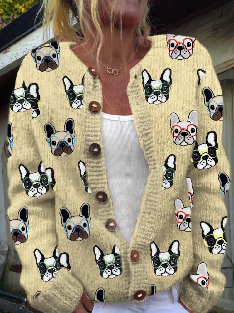 2026 foreign trade new 3D digital printing cardigan knitted jacket women's clothing early spring and autumn factory wholesale