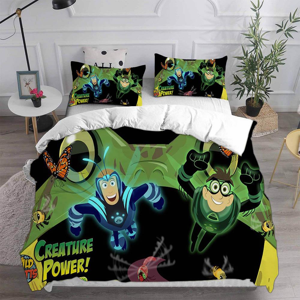 

Wild Kratts Bedding Sets Eu Single Double Twin Comforter Quilt Bed Cover Duvet Cover Pillow Case 2-3 Pieces Sets Kids Adult Size EU Single 135x200cm