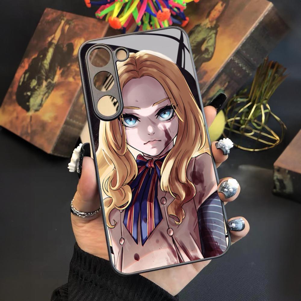 Megan Zeichenpuppe M3GAN Handyhülle Für Samsung Galaxy S26 S25 S24 S23 S22 S20 S21 Ultra Plus Fe Farbige Silberne Hülle