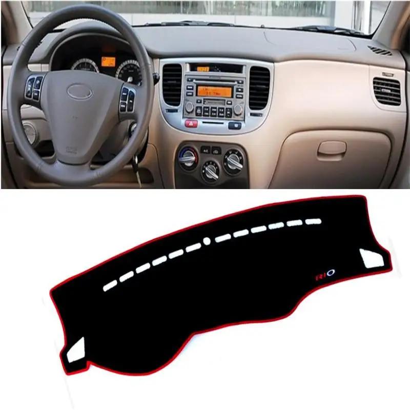 

Для Kia Rio 4 2007 2008 2009 Накладки на приборную панель автомобиля Коврик Защита от света Солнцезащитный коврик Коврики для приборной панели Отделка Аксессуары Polyester&Four Seasons