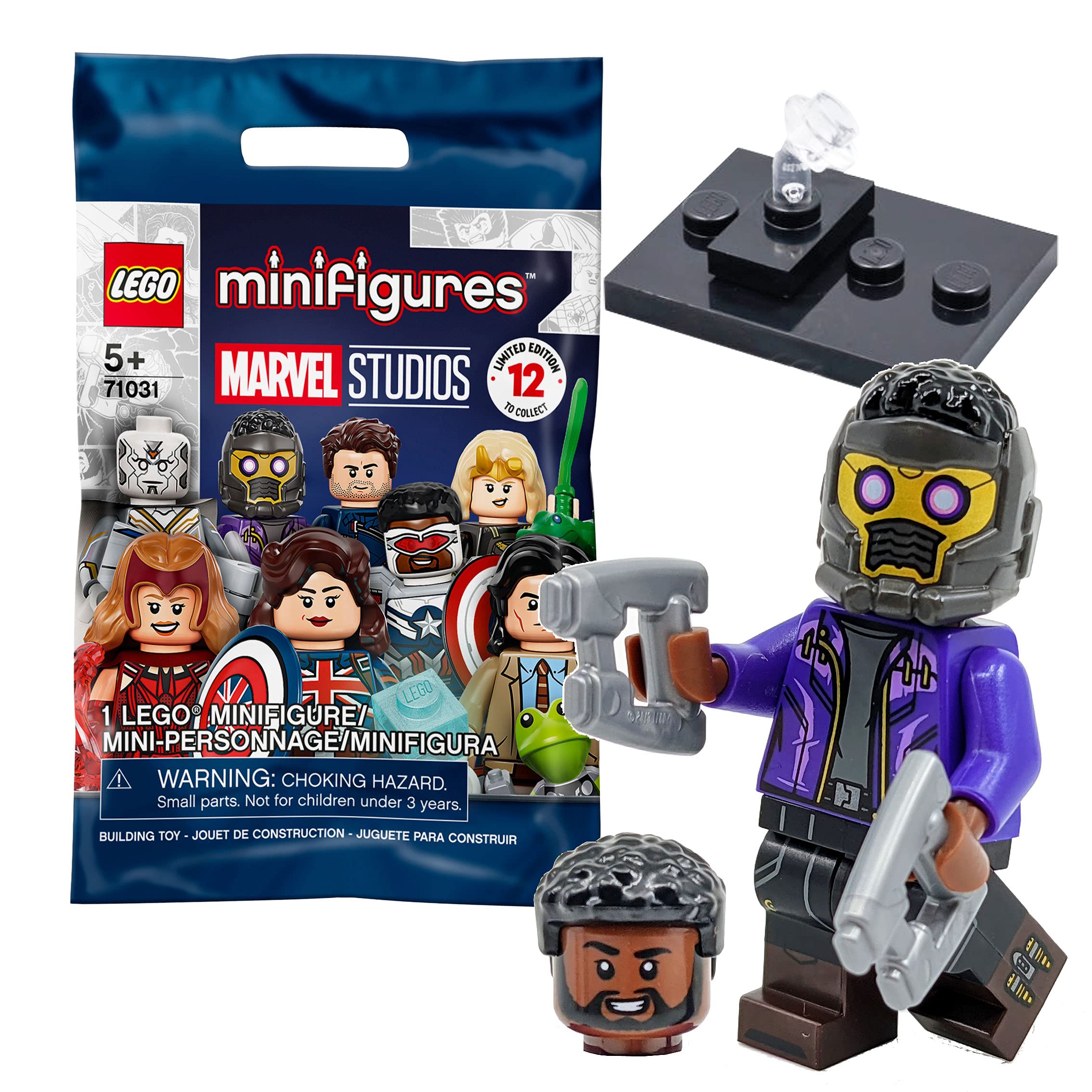 

Минифигурка LEGO Marvel Studios Звездный Лорд Т Чалла [71031-11]