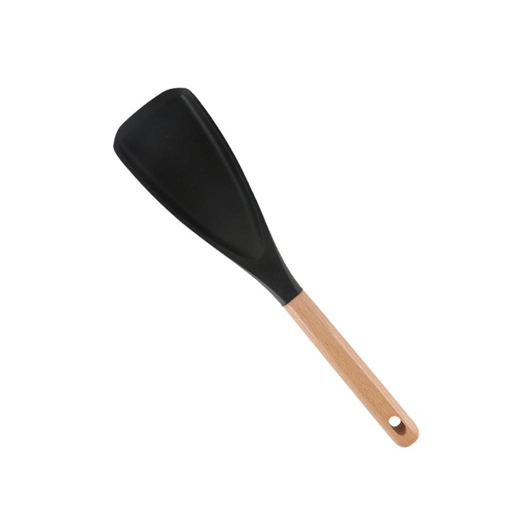 Silicone Cooking Utensils, Kitchen Utensils, -Free Spatula Set With Heat-Resistant Wooden Handles, Suitable For Non-Stick Pans