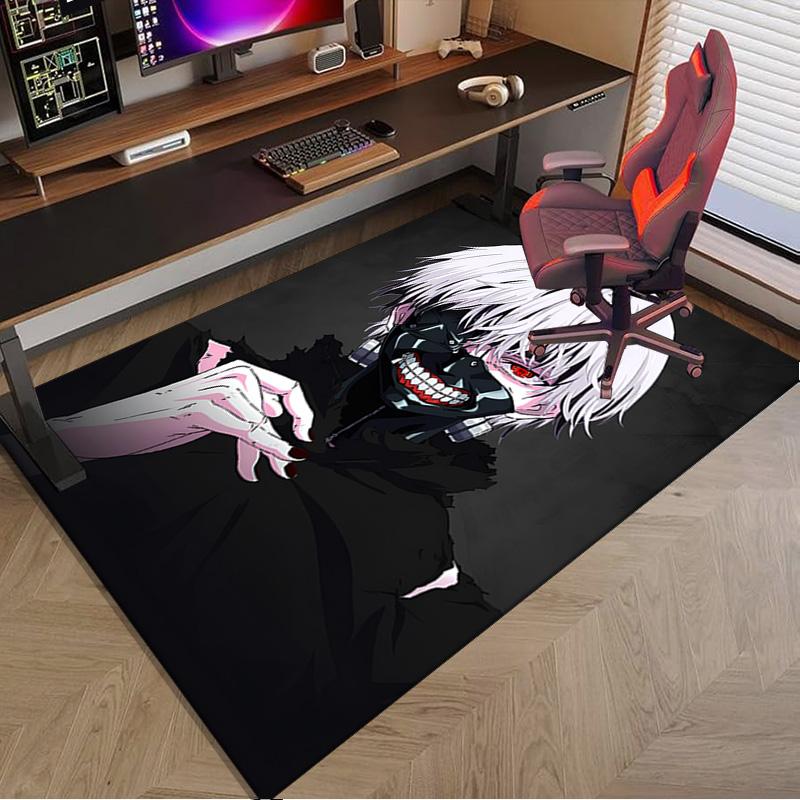 Tokyo Ghoul Kaneki's Struggle Area Rug Office rug, Chair Rug, Decor Carpet Livingroom bedroom Mat, Large Size Fan gifts Christmas gifts