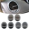 1pcs ABS PC Dashboard Air Vent Outlet Panel Air Conditioner Vent Lever Interior PartsmGauges Black Brown Gray Car Accessories