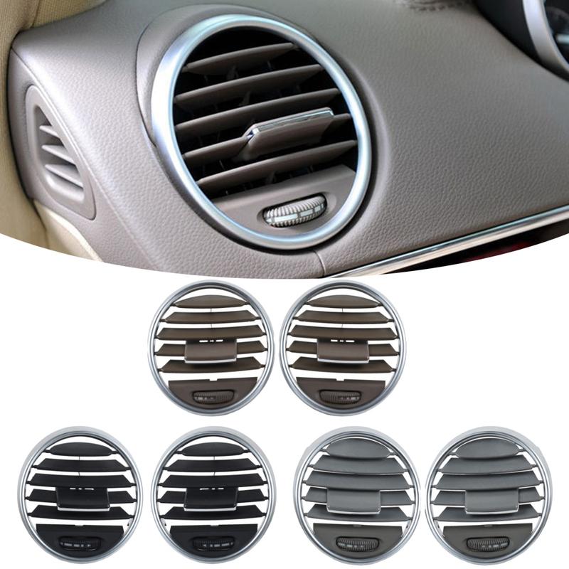 1pcs ABS PC Dashboard Air Vent Outlet Panel Air Conditioner Vent Lever Interior PartsmGauges Black Brown Gray Car Accessories