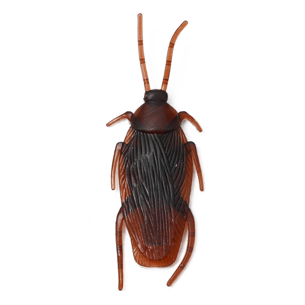 5/10 Stück Plastikkakerlaken 6cm x 2cm Scherzkakerlaken Spielzeug für den 1. April Partys Halloween Kostümparty